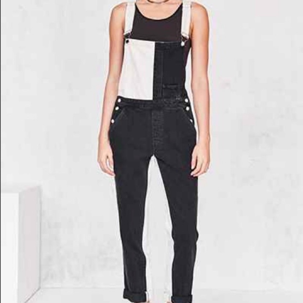 Guess Jeans Rare Black and White Overalls